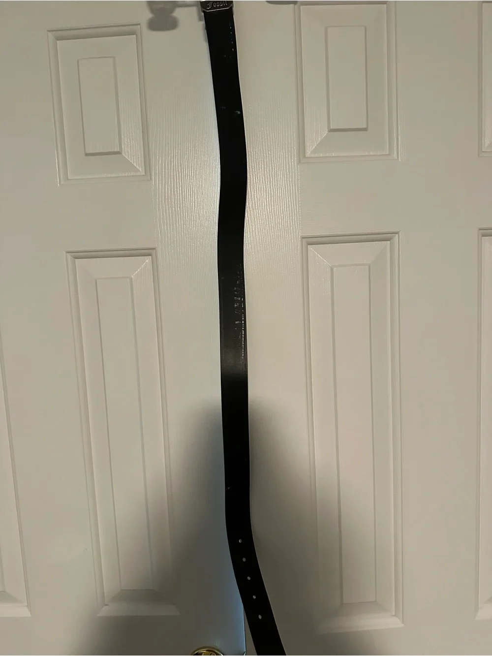 Fossil Dark Brown Leather Dress Belt